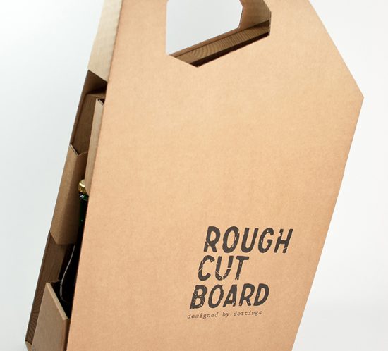 Roughcutboard Wellpappe Picknick Box