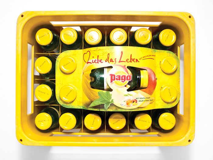 Pago Fruchtsaft Sampling Fixierung Kiste